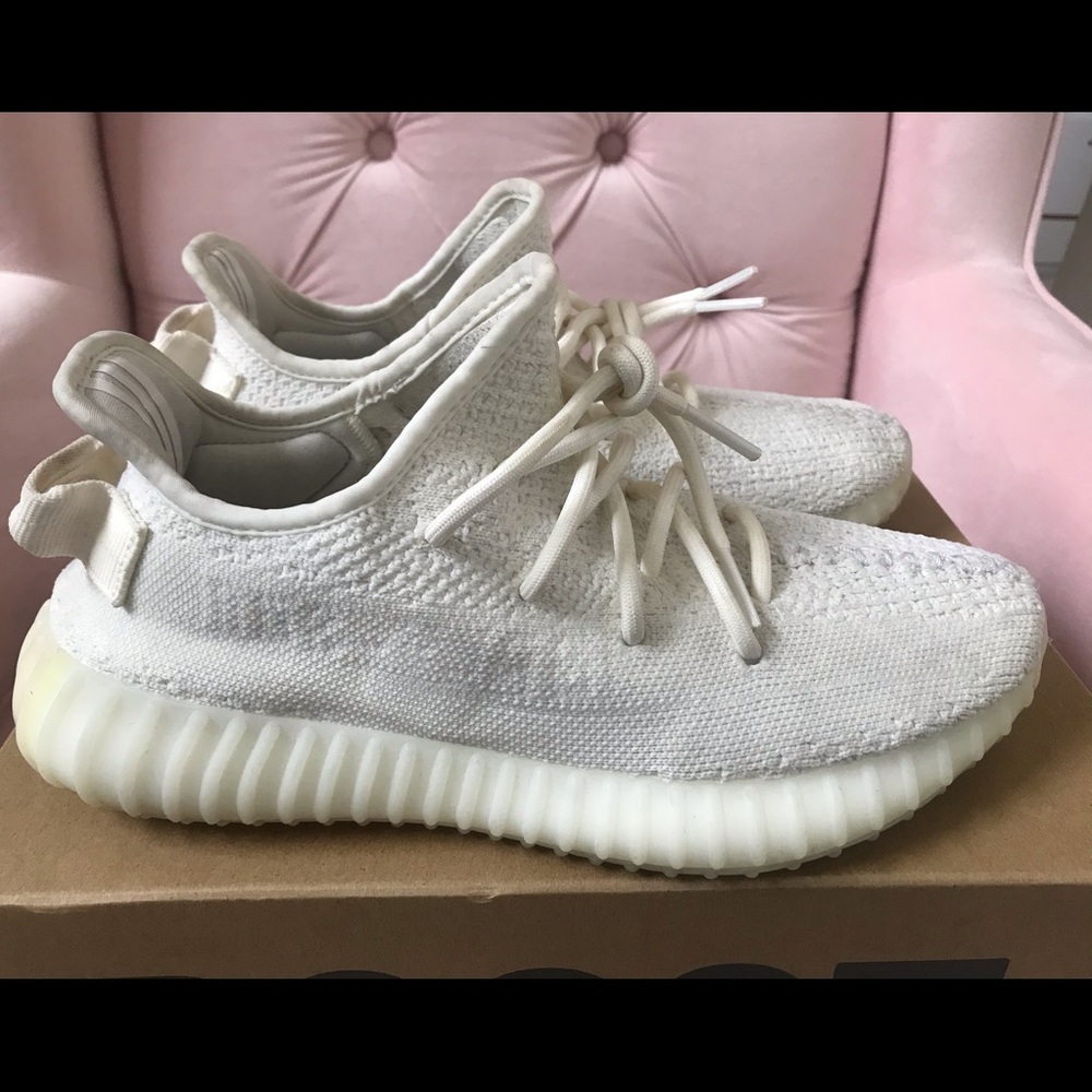 SOLD Adidas Yezzy Boost 350 V2 triple white size 7 - Picture 6 of 8